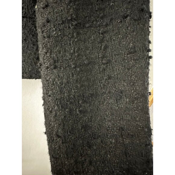 Abercrombie & Fitch Black Collarless Boucle Jacket - Picture 5 of 5